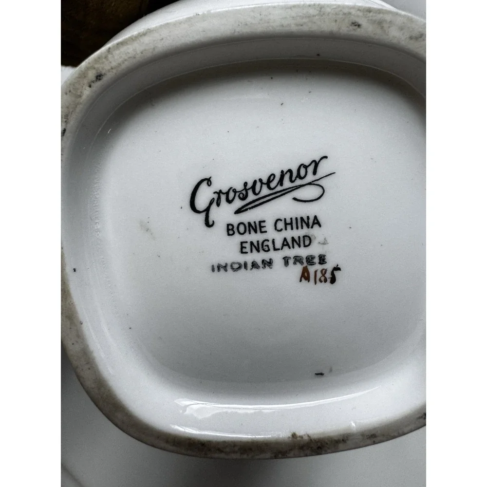 Grosvenor Coffee Or Tea Pot 'Indian Tree' Bone China, England A185 Collectable‎